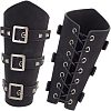 Leatheroid Punk Style Cuff Wristband for Bikers AJEW-WH0020-38B-1