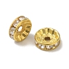 Brass Grade B Rhinestone Spacer Beads X-RSB039-B01G-1