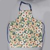 Flower Pattern Cloth Sleeveless Apron AJEW-WH20020-208-1