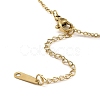 Butterfly Glass Pendant Necklaces NJEW-E105-03KCG-3