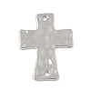 Alloy Textured Religion Cross Links Connector Charms FIND-Z127-01P-02-1