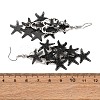 430 Stainless Steel Starfish Dangle Earrings EJEW-A137-11EB-5