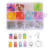 DIY 40Pairs Bear Transparent Resin Earrings Kits DIY-LS0001-02-1