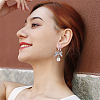 36Pcs Brass Clip-on Earring Findings KK-BBC0016-10S-5