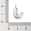 Rack Plating Brass Balloon Letter Pendants KK-C050-01P-J-3