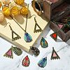 40Pcs 10 Styles Alloy Enamel Chandelier Component Links FIND-CJ0001-81-6