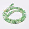 Natural Striped Agate/Banded Agate Bead Strands G-G962-8mm-02-2