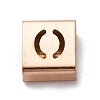 Ion Plating(IP) 304 Stainless Steel Square Slide Charms STAS-L132-26O-RG-1