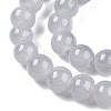 Baking Paint Imitation Jade Glass Round Bead Strands DGLA-Q021-8mm-43-3