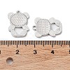 Rhodium Plated 925 Sterling Silver Pendants STER-C003-12P-3