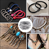 5M Braided Round PU Leather Jewelry Cord OCOR-GF0004-96A-04-4