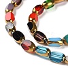 Electroplate Glass Beads Strands X-GLAA-K061-02-3