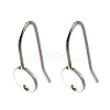304 Stainless Steel Earring Hooks STAS-B087-09A-P-1