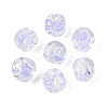 Handmade Foil Lampwork Beads Strands FOIL-T008-04E-2