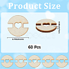 1 Set 1-Hole Wood Buttons BUTT-CY0001-16C-2