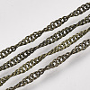 Soldered Brass Covered Iron Singapore Chains CH-S125-06B-AB-1