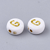 Plating Acrylic Beads X-PACR-R242-01G-2