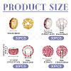 120Pcs 4 Styles Pave Disco Ball Beads RB-TA0001-16-5