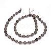 Natural Smoky Quartz Beads Strands G-O201B-37-2