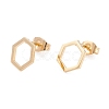 PVD Vacuum Plating 304 Stainless Steel Stud Earrings EJEW-Z012-07G-2