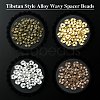 Tibetan Style Alloy Wavy Spacer Beads PALLOY-CJ0001-53-NR-6