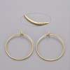 Brass Hoop Earrings KK-T032-005G-3