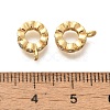 Flat Round Rack Plating Brass Micro Pave Cubic Zirconia Tube Bails KK-H508-08G-3