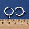201 Stainless Steel Huggie Hoop Earrings Findings STAS-A167-01N-S-3