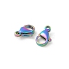 304 Stainless Steel Lobster Claw Clasps STAS-T065-11mm-34RC-2