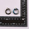 201 Stainless Steel Interlocking Ring Pendants STAS-SZ0002-61C-8