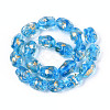 Handmade Gold & Silver Foil Glass Beads FOIL-N030-02D-2