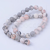 Natural Zebra Jasper Beads Strands X-G-Q462-6mm-03-2
