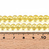 Baking Paint Transparent Glass Beads Strands DGLA-N006-6mm-04-4