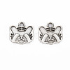 Tibetan Style Alloy Pendant Enamel Settings TIBEP-N010-008AS-RS-1