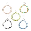 Glass Seed Beaded Two Loops Wrap Bracelet for Women BJEW-JB09216-1