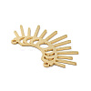 Brass Connector Charms KK-G423-13G-2
