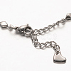 Rhombus 304 Stainless Steel Link Bracelets BJEW-N287-20-2