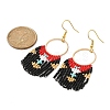Glass Seed Braided Chandelier Earrings EJEW-MZ00087-2