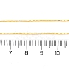 0.9MM Brass Box Chain Necklace Making NJEW-D302-77G-3