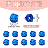 10Pcs Glass Imitation Austrian Crystal Beads GLAA-TADJ0001-11F-3