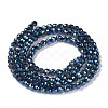 Electroplate Transparent Glass Beads Strands X1-GLAA-H021-01B-FR05-4