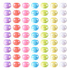 70G 7 Colors AB Color Opaque Resin Beads RESI-TA0002-88-3