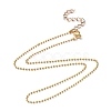 Brass Ball Chains Necklace Making NJEW-JN02838-01-1
