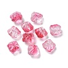 Baking Paint Transparent Glass Beads GLAA-C035-01O-1