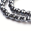Non-Magnetic Synthetic Hematite Beads Strands HEMA-6D-3