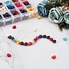 Halloween Theme Dyed Synthetic Turquoise Bead Strands G-GA0001-04-4