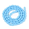 Opaque Solid Color Glass Beads Strands GLAA-N071-01A-C07-2