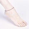 Electroplate Glass Beads Anklets AJEW-AN00279-02-5