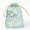 Rose Printed Organza Bags OP-R021-13x18-02-1