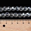 Electroplate Transparent Glass Beads Strands EGLA-A035-T8mm-A19-4